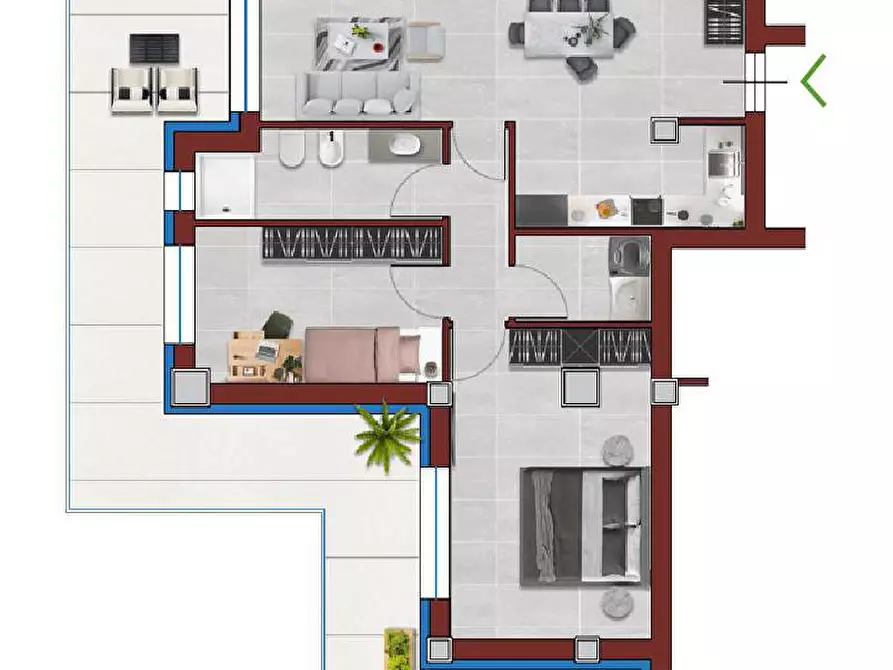 Immagine 8 di Appartamento in vendita  a Porto San Giorgio