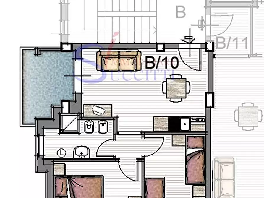 Immagine 26 di Appartamento in vendita  in Via Cavour a Tortoreto