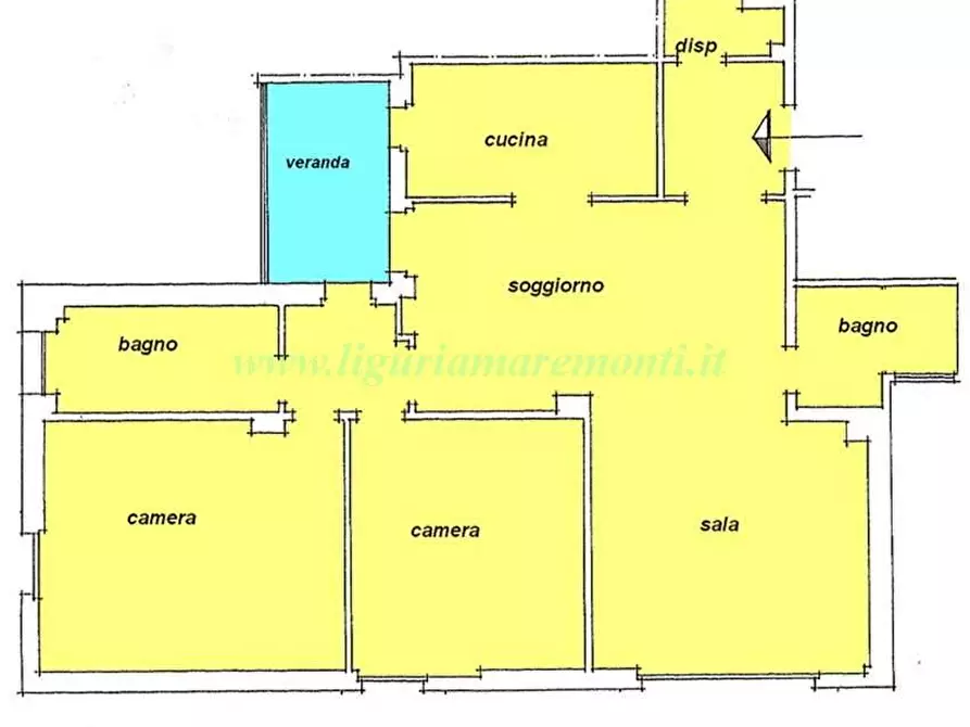 Immagine 10 di Appartamento in vendita  in via mongrifone a Savona