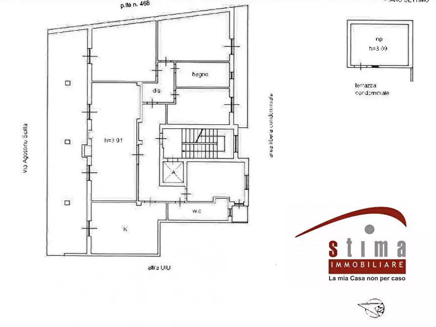 Immagine 19 di Appartamento in vendita  in via agostino scilla a Siracusa