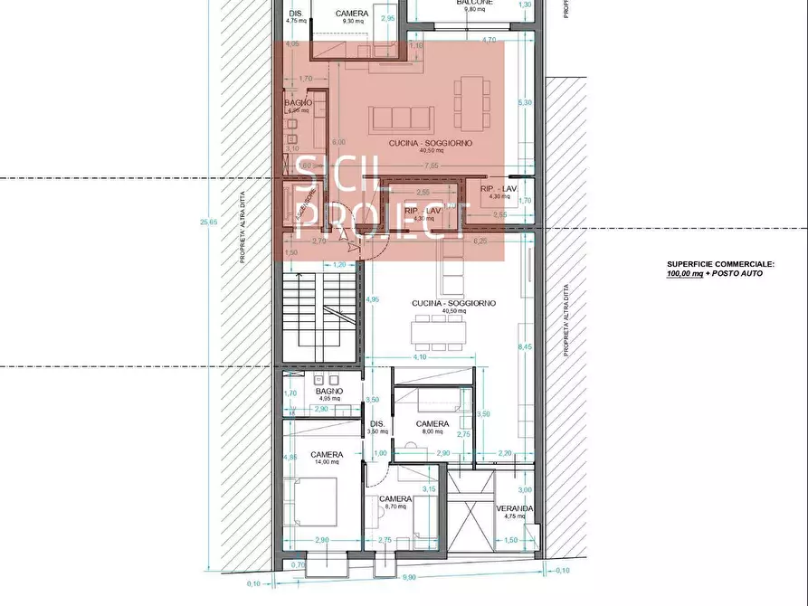 Immagine 10 di Appartamento in vendita  in via allegrezza a Alcamo