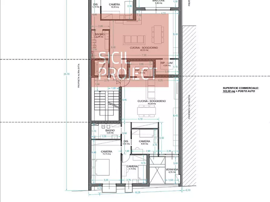 Immagine 12 di Appartamento in vendita  in via allegrezza a Alcamo
