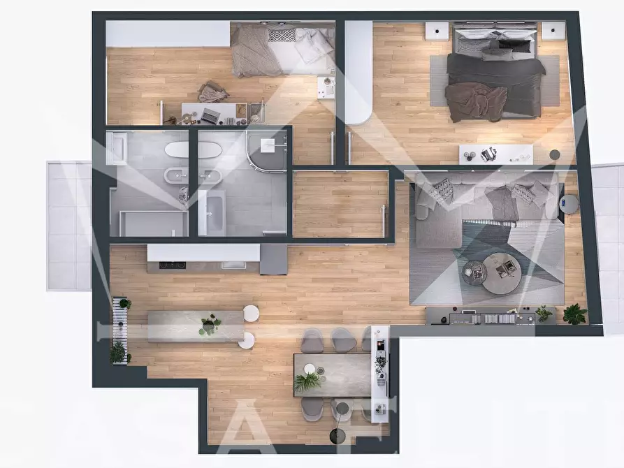 Immagine 25 di Appartamento in vendita  in via Don Pompeo Beretta a Magenta