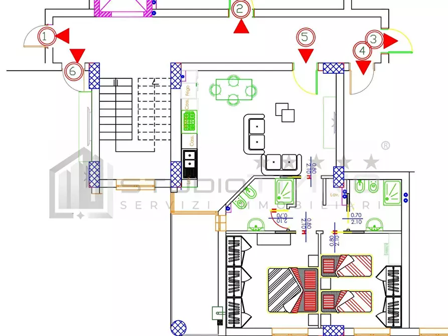 Immagine 19 di Appartamento in vendita  in VIALE GIACOMO MANCINI a Cosenza