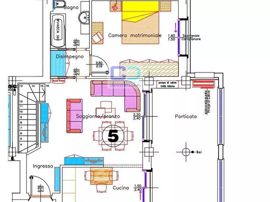 Immagine 5 di Appartamento in vendita  in VIA CAVOUR a Inzago
