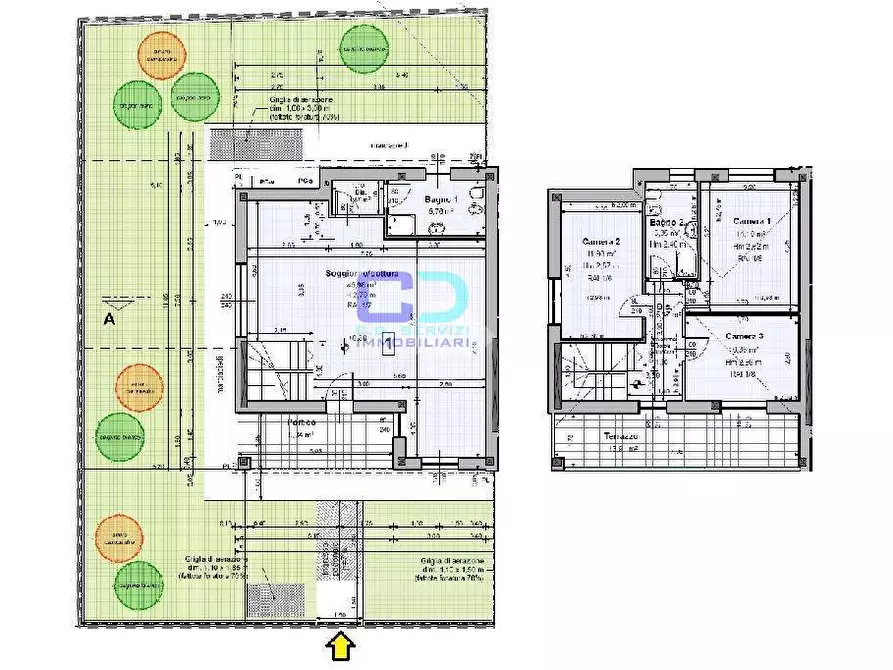 Immagine 27 di Villetta a schiera in vendita  in VIA MARCONI a Cassano D'adda