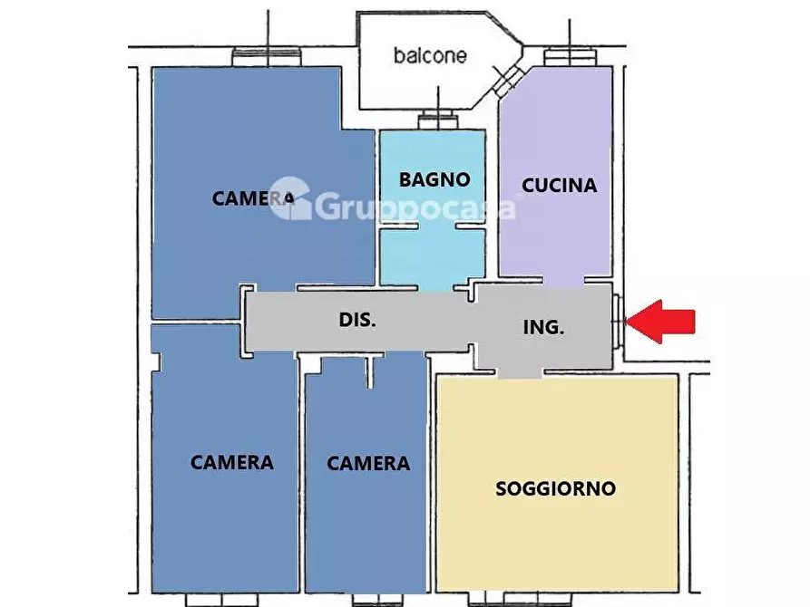 Immagine 27 di Appartamento in vendita  in Via G. Casati a Magenta