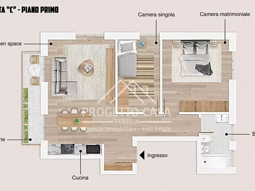 Immagine 5 di Appartamento in vendita  in VIA VITTORIO VENETO a Camaiore