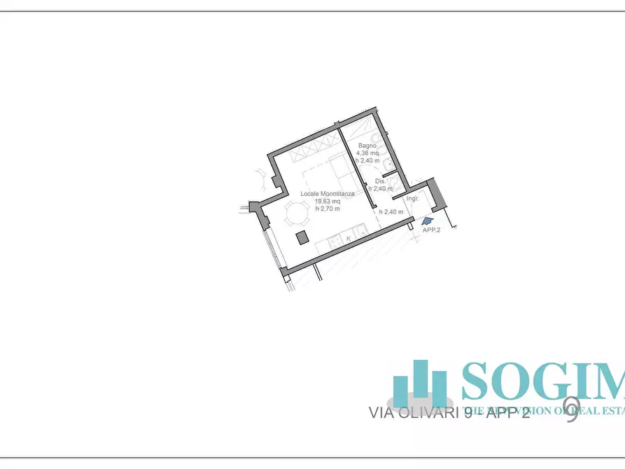 Immagine 14 di Appartamento in vendita  in via Olivari a Milano