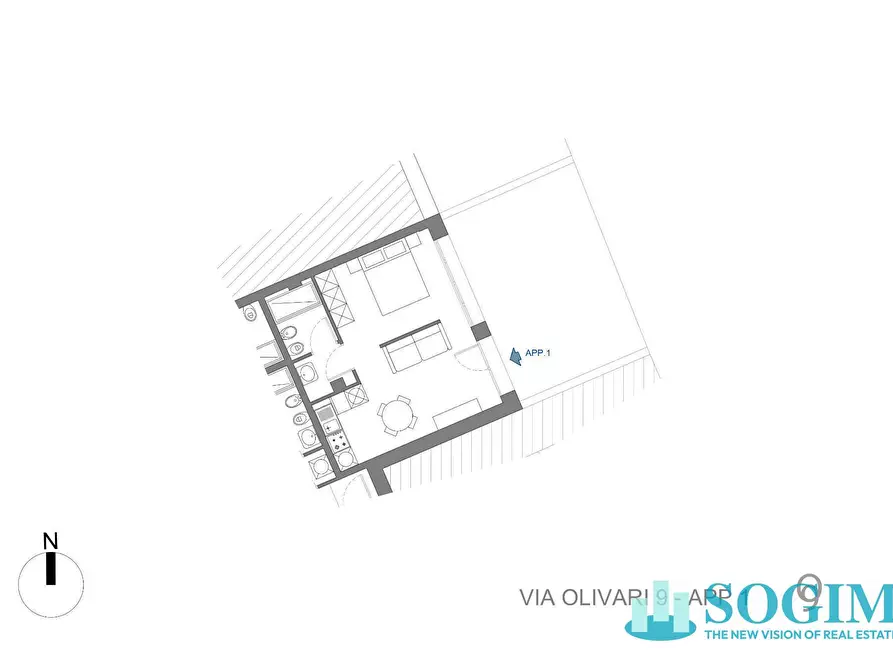 Immagine 15 di Appartamento in vendita  in via Olivari a Milano