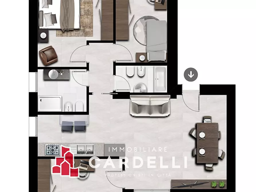 Immagine 4 di Appartamento in vendita  in Via del Casone a Civitanova Marche