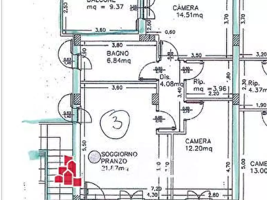 Immagine 13 di Appartamento in vendita  in via Lombardia a Sant'elpidio A Mare