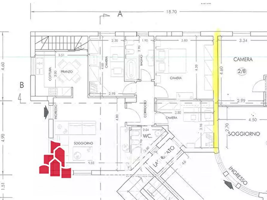 Immagine 24 di Appartamento in vendita  in via Fratelli Cervi a Montecosaro