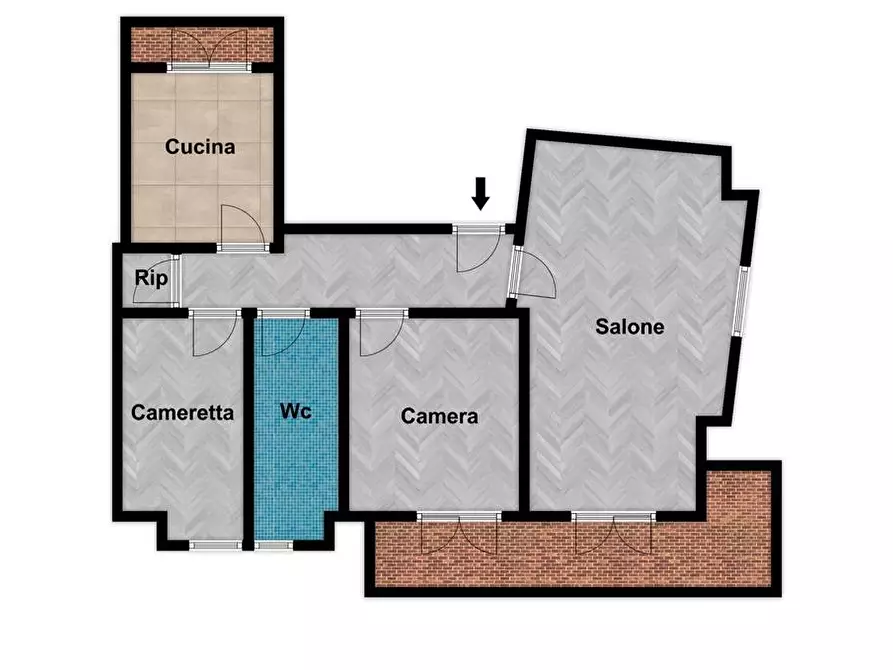 Immagine 28 di Appartamento in vendita  in Via Briuccia a Palermo