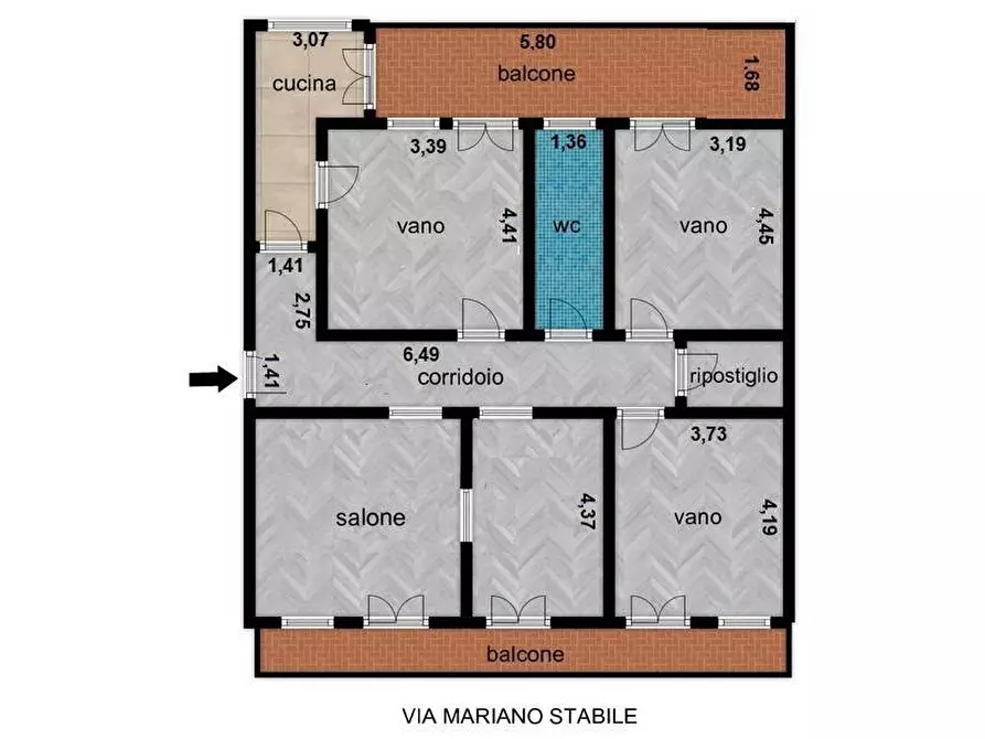 Immagine 26 di Appartamento in vendita  in Via Mariano Stabile a Palermo