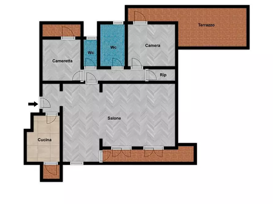 Immagine 21 di Appartamento in vendita  in Via Cartagine a Palermo