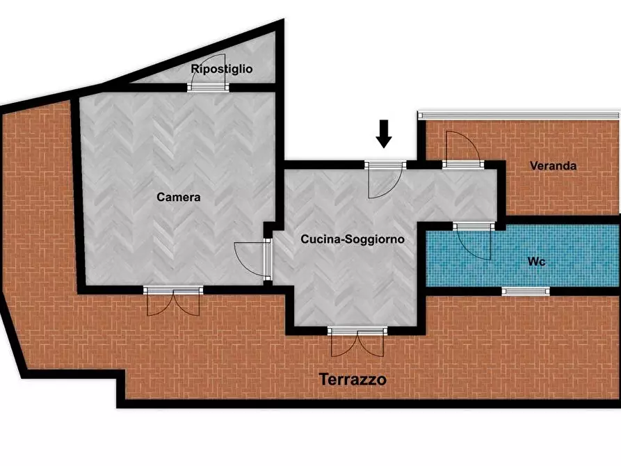 Immagine 17 di Attico in vendita  in via Salamone Marino a Palermo