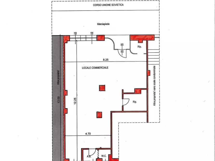 Immagine 20 di Negozio in affitto  in Corso Unione Sovietica a Torino