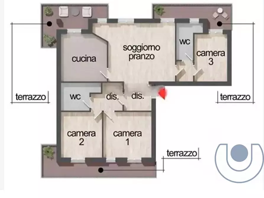 Immagine 20 di Appartamento in vendita  in Piazza Nicolò Francone a Chieri