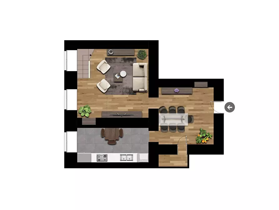 Immagine 3 di Appartamento in vendita  in Via Porta Palatina a Torino