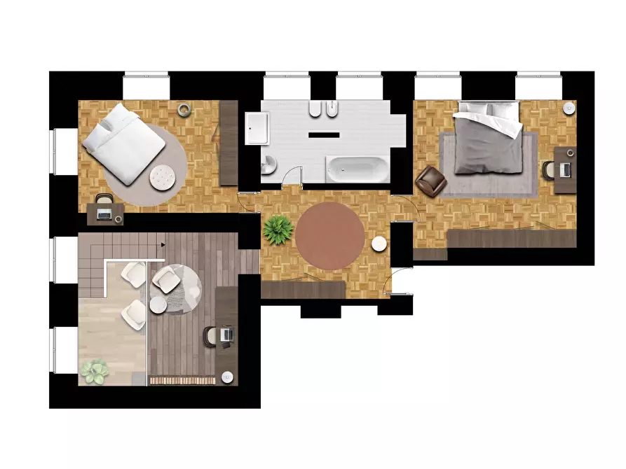 Immagine 2 di Appartamento in vendita  in Via Porta Palatina a Torino