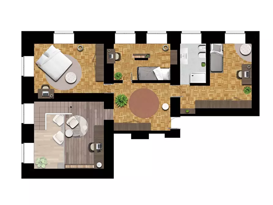 Immagine 2 di Appartamento in vendita  in Via Porta Palatina a Torino