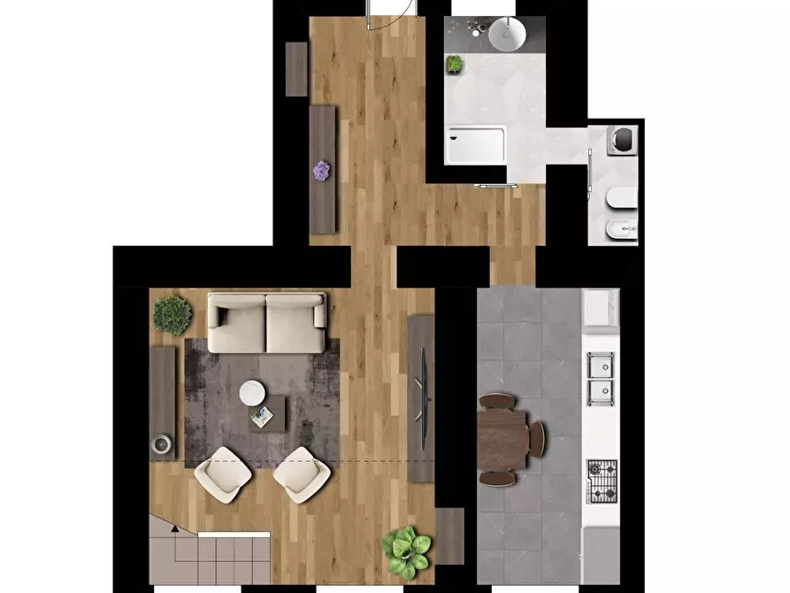 Immagine 3 di Appartamento in vendita  in Via Porta Palatina a Torino