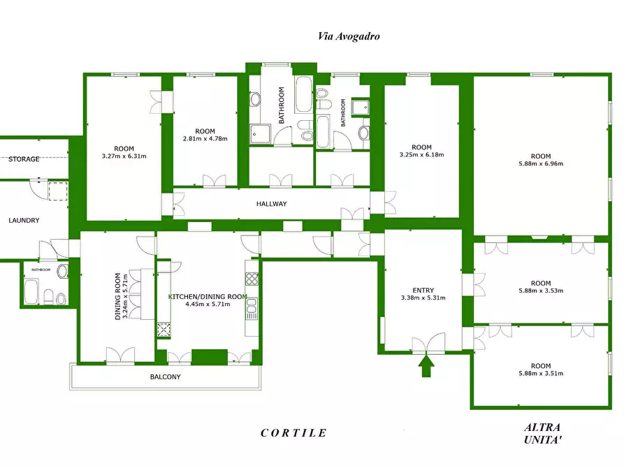 Immagine 19 di Appartamento in affitto  in Corso Vittorio Emanuele II a Torino