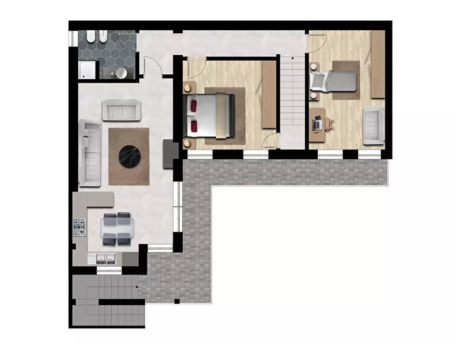 Immagine 3 di Camera in vendita  in Vicolo S. Antonio a Villastellone