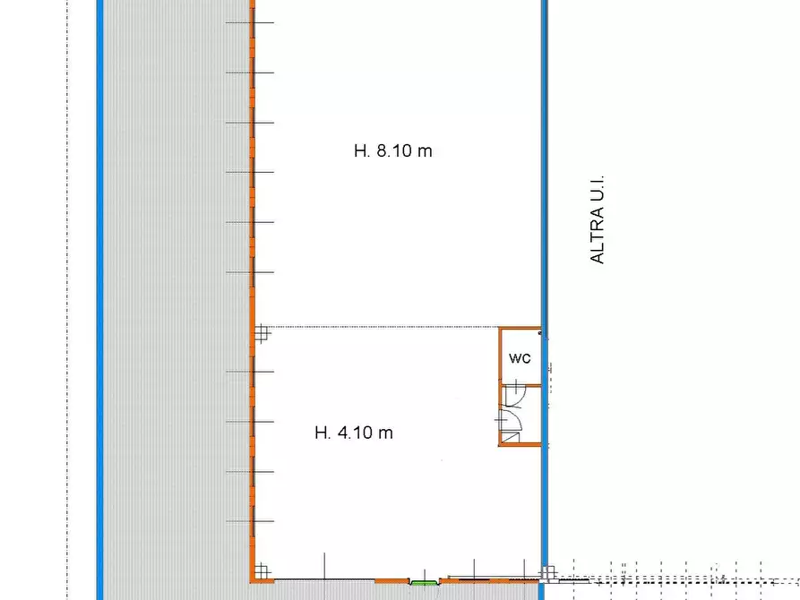 Immagine 2 di Magazzino in affitto  in Via Feroggio a Torino
