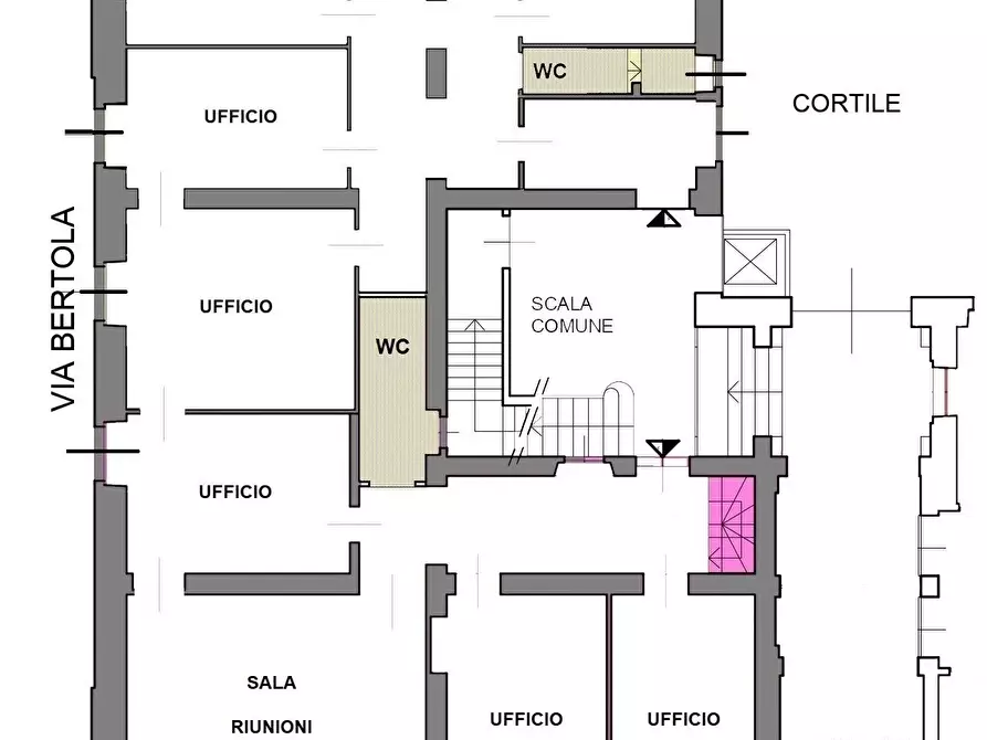 Immagine 2 di Ufficio in affitto  in Via Passalacqua a Torino