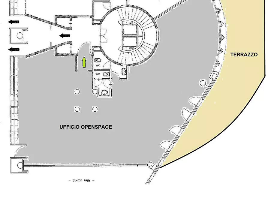 Immagine 3 di Ufficio in vendita  in Corso Orbassano a Torino