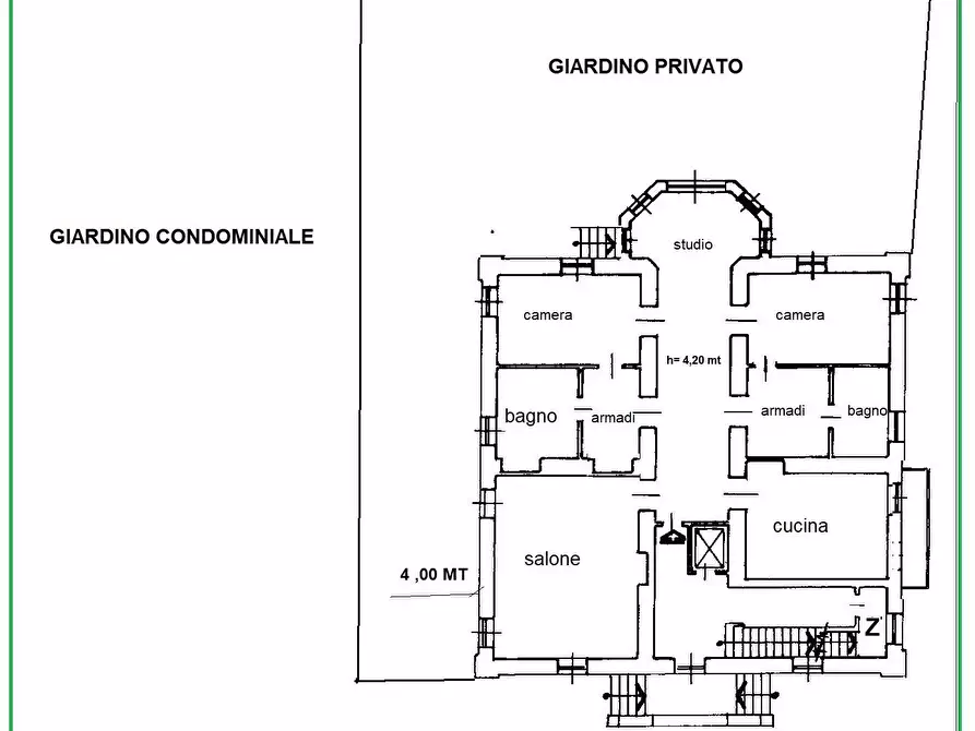 Immagine 20 di Appartamento in vendita  in Strada Superga a Torino