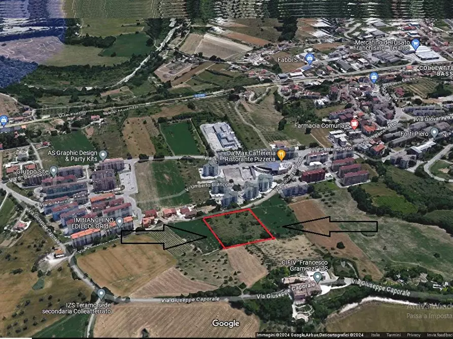 Immagine 3 di Terreno residenziale in vendita  in Via Pilotti a Teramo