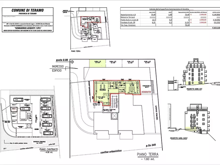 Immagine 7 di Appartamento in vendita  a Teramo