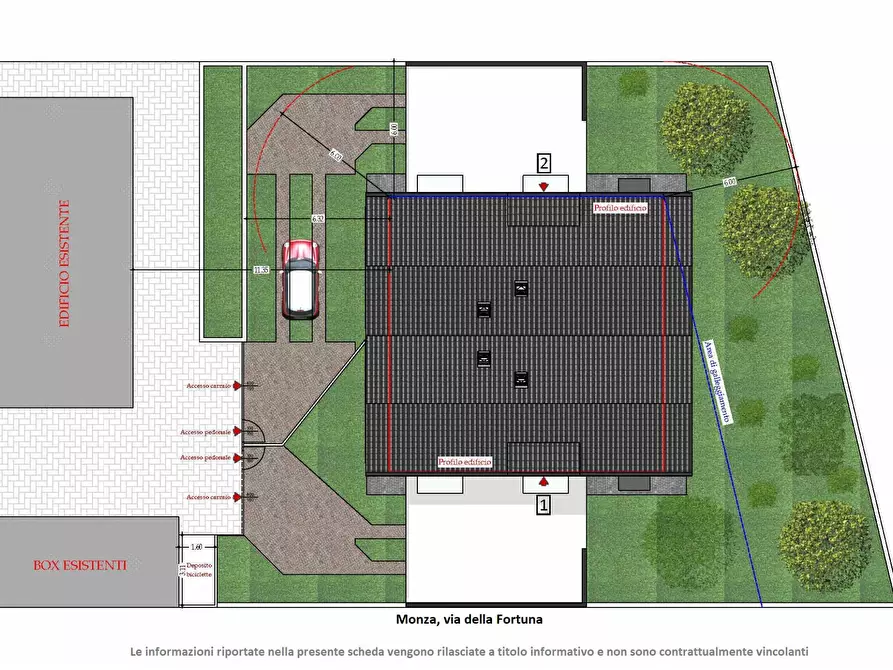 Immagine 6 di Villa in vendita  in Via della Fortuna a Monza