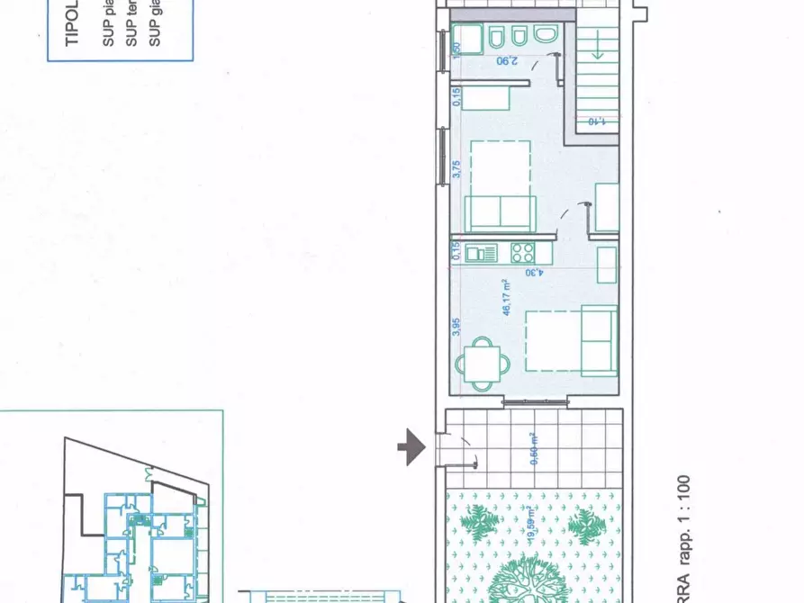 Immagine 5 di Appartamento in vendita  in via Galliano a Giurdignano