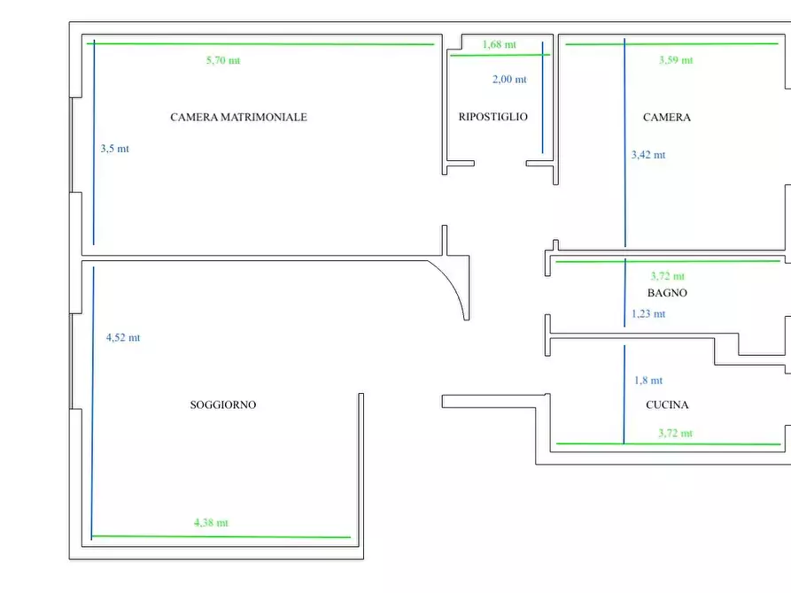 Immagine 23 di Appartamento in vendita  in piazza firenze a Milano