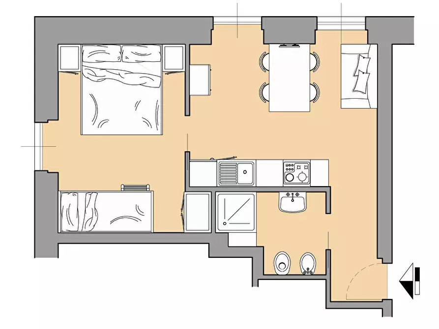 Immagine 17 di Appartamento in affitto  in Via San Pietro a Albisola Superiore