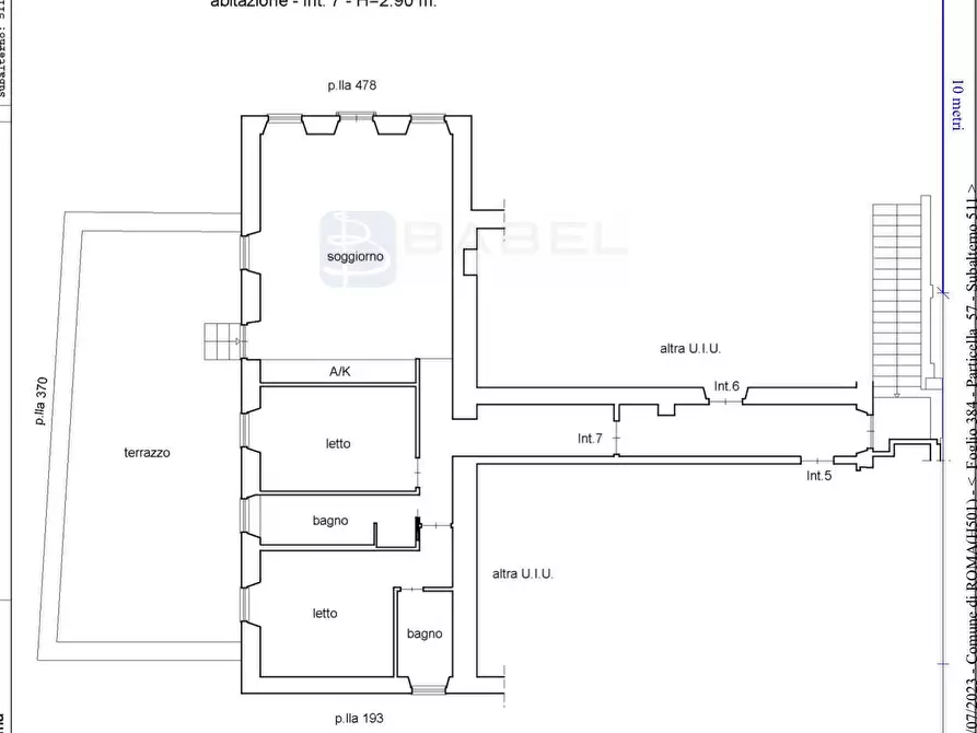 Immagine 19 di Appartamento in vendita  in Via Nisio a Roma