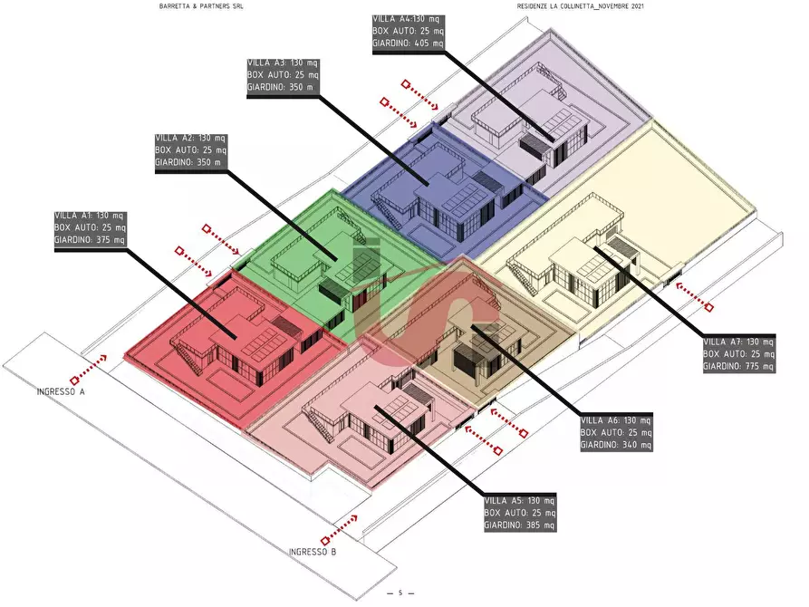 Immagine 5 di Villetta a schiera in vendita  in Via Aldo Moro a Benevento