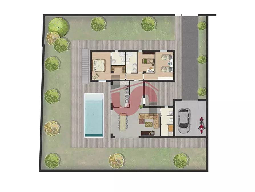 Immagine 9 di Villetta a schiera in vendita  in Via Aldo Moro a Benevento