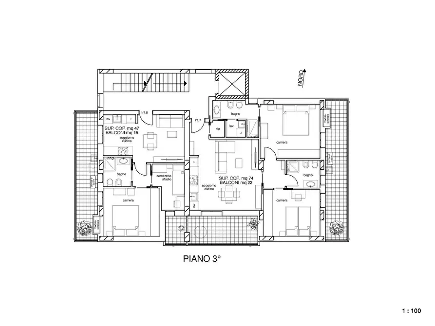 Immagine 9 di Appartamento in vendita  in viale de gasperi a San Benedetto Del Tronto