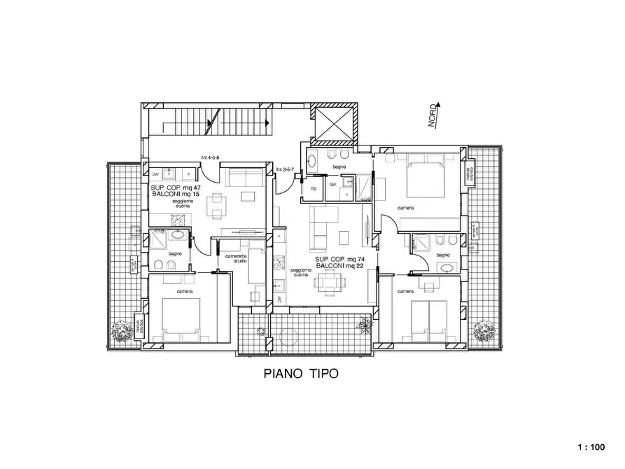 Immagine 12 di Appartamento in vendita  in viale de gasperi a San Benedetto Del Tronto