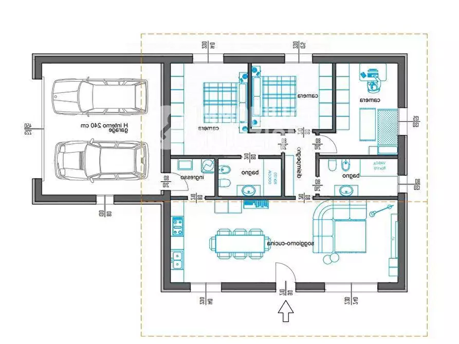 Immagine 12 di Villa in vendita  in viale mariano a Dalmine