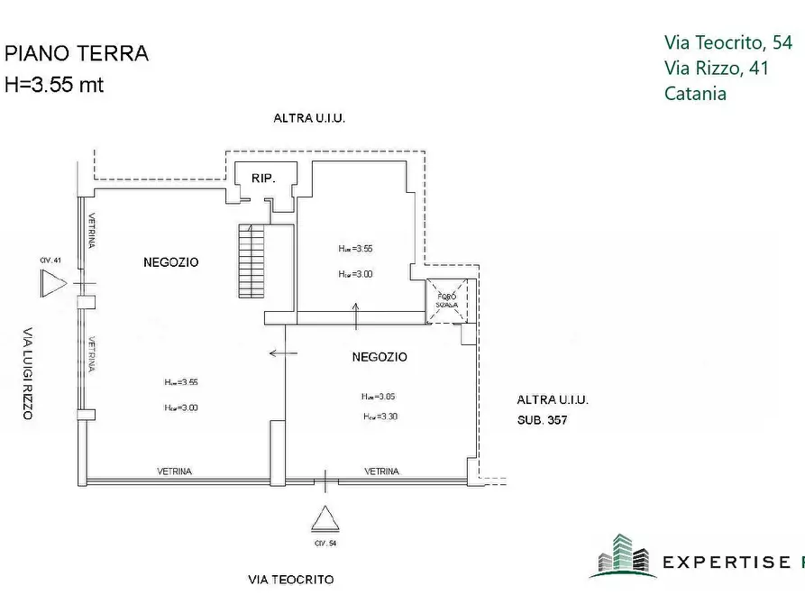 Immagine 23 di Locale commerciale in vendita  in Via Teocrito a Catania
