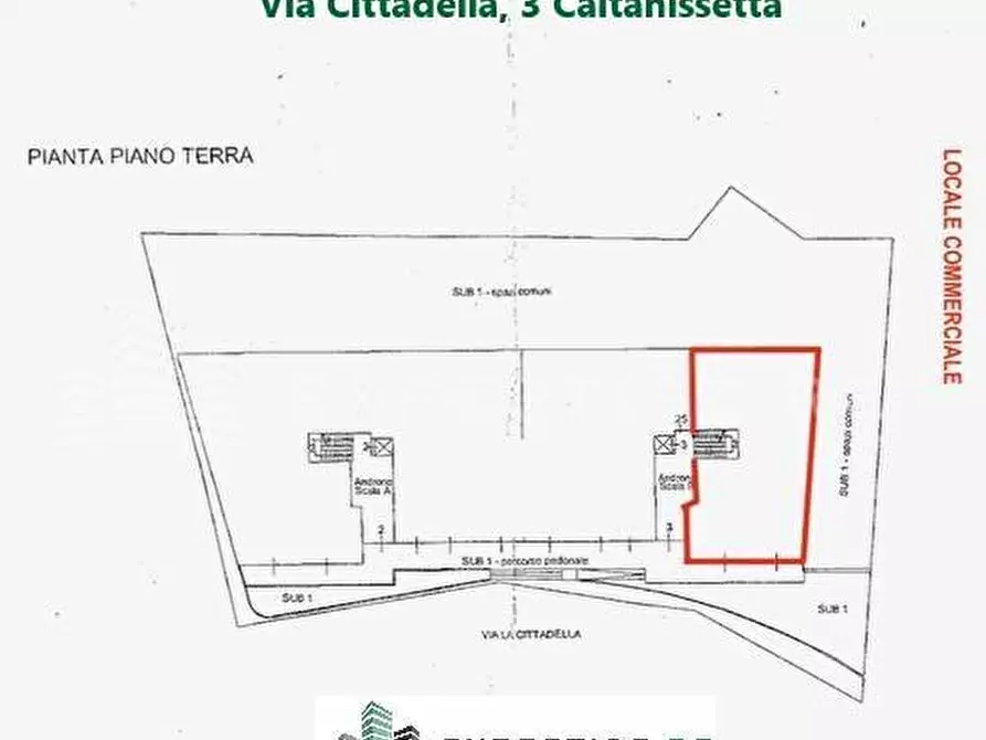 Immagine 9 di Ufficio in vendita  in Via Cittadella a Caltanissetta