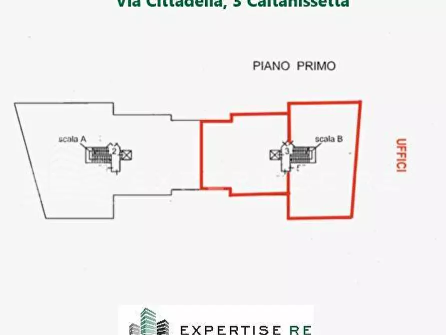 Immagine 15 di Ufficio in vendita  in Via Cittadella a Caltanissetta