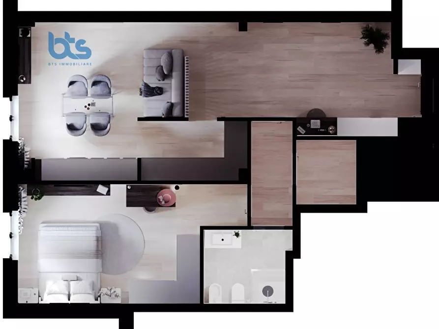 Immagine 5 di Appartamento in vendita  in via borfuro a Bergamo