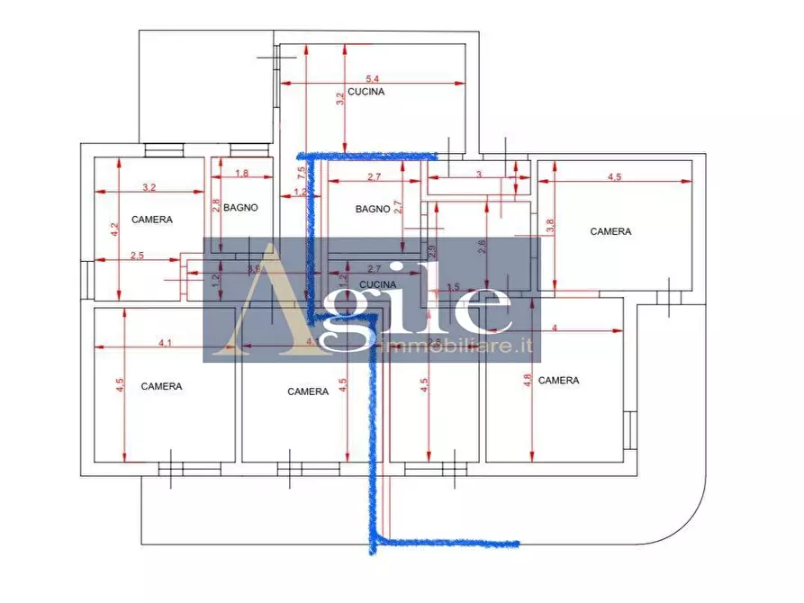 Immagine 3 di Appartamento in vendita  in via vittorio alfieri a San Benedetto Del Tronto